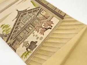 屋敷模様開き名古屋帯（額縁仕立て）